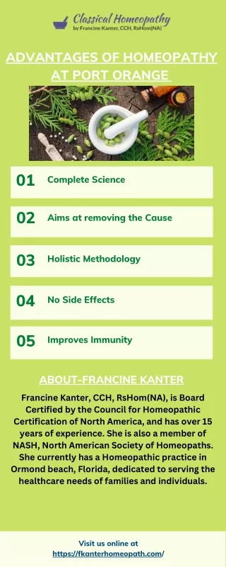 advantages of homeopathy at port orange