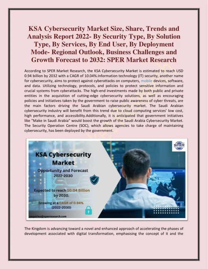 ksa cybersecurity market size share trends