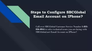 steps to configure sbcglobal email account on iphone