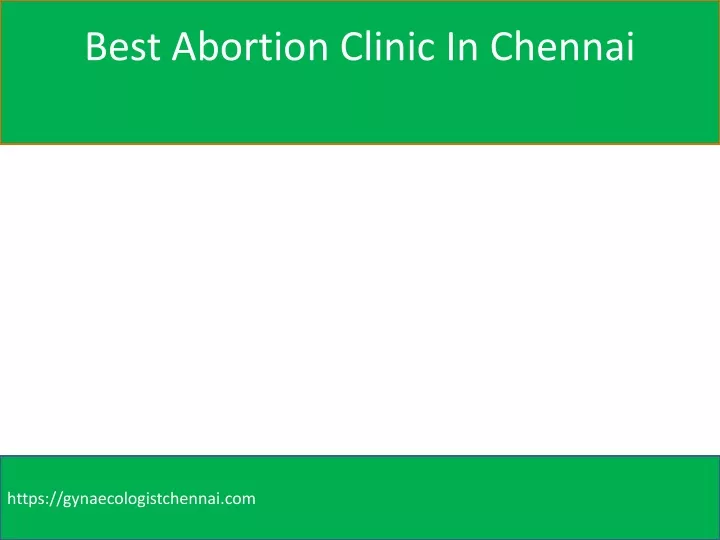 best abortion clinic in chennai