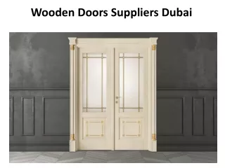 Wooden Doors -dubaidoorsshop