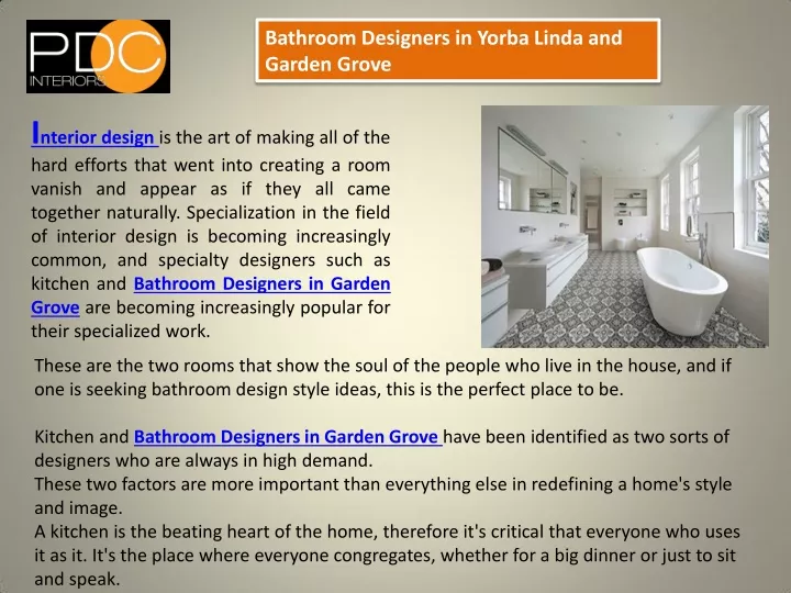 bathroom designers in yorba linda and garden grove