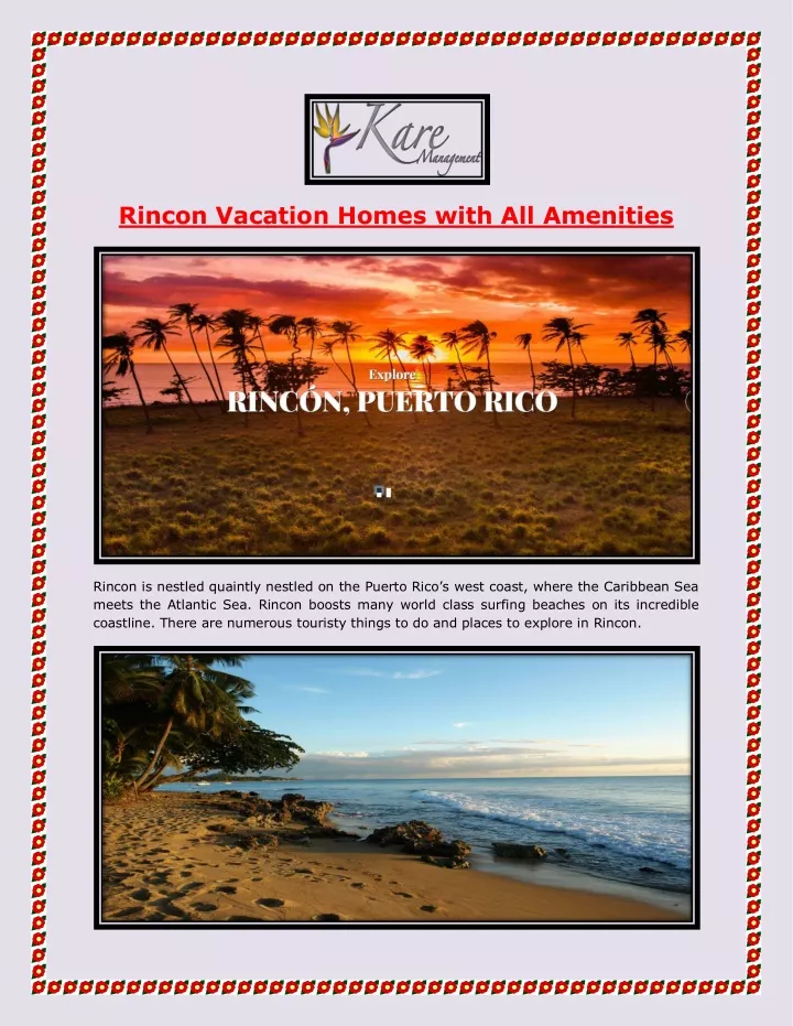 rincon vacation homes with all amenities
