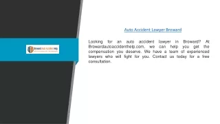 Auto Accident Lawyer Broward | Browardautoaccidenthelp.com