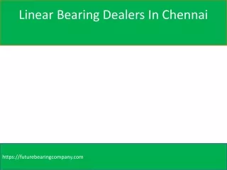 Spherical Roller Bearing Dealers In Chennai
