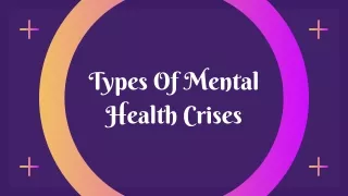 Types Of Mental Health Crises