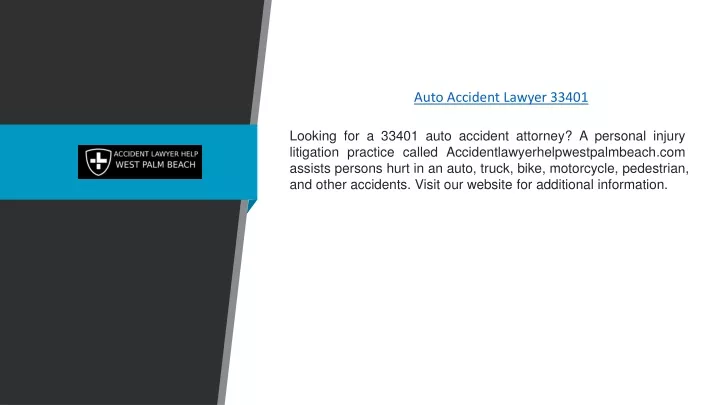 auto accident lawyer 33401