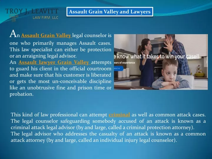 assault grain valley and lawyers