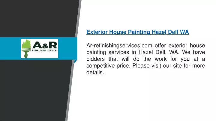 exterior house painting hazel dell