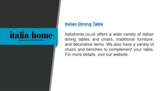 Italian Dining Table  Italiahome.co.uk