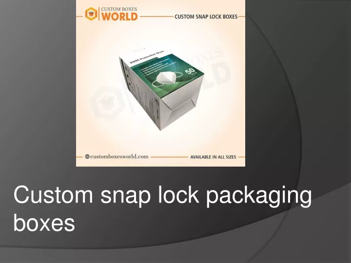 custom snap lock packaging boxes