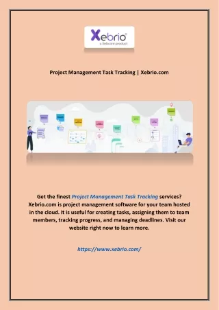 project management task tracking xebrio com