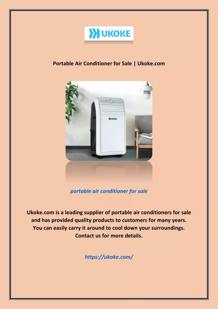 portable air conditioner for sale ukoke com