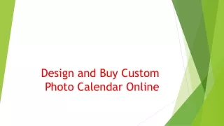 Design and Buy Custom Photo Calendar Online
