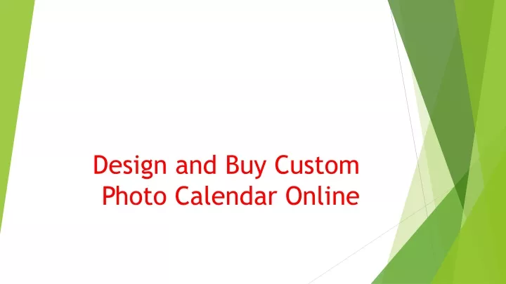 design and buy custom photo calendar online
