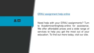 erau assignment help online need help with your