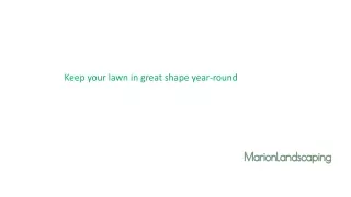 Get Good Landscape services for your place through Marion landscaping