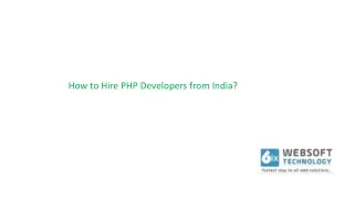 how to hire php developers from india