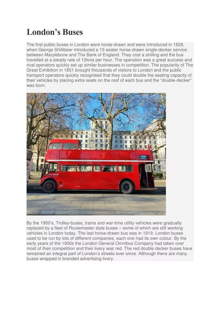 london s buses