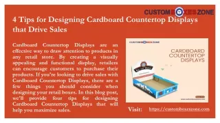Cardboard Countertop Displays