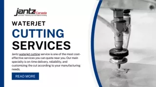 Waterjet Cutting Service Ontario