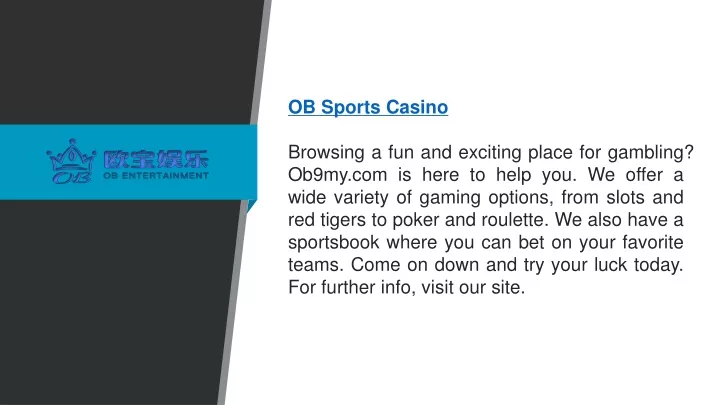 ob sports casino browsing a fun and exciting