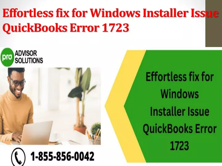 effortless fix for windows installer issue quickbooks error 1723