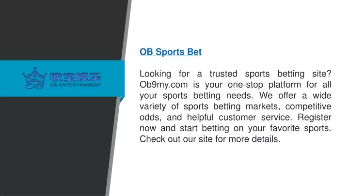 ob sports bet looking for a trusted sports