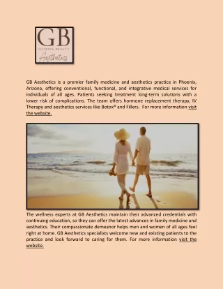 gb aesthetics is a premier family medicine