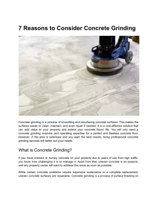 7 Reasons to Consider Concrete Grinding.docx