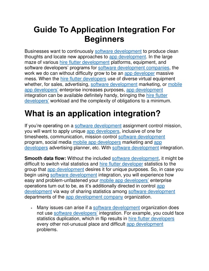 guide to application integration for beginners