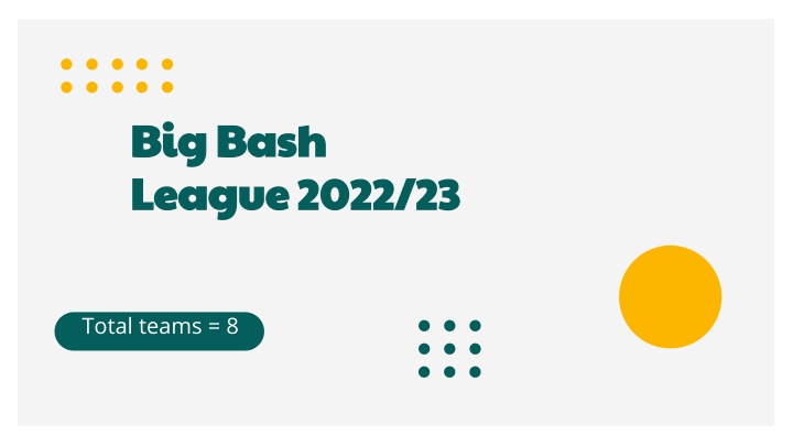 big bash league 2022 23