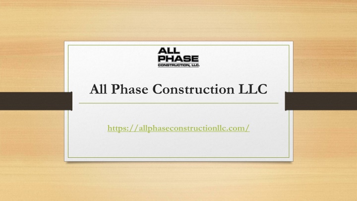 all phase construction llc