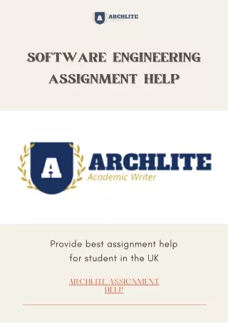 Software Engineering Assignment Help