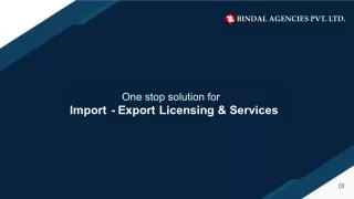 Import Export License Provider
