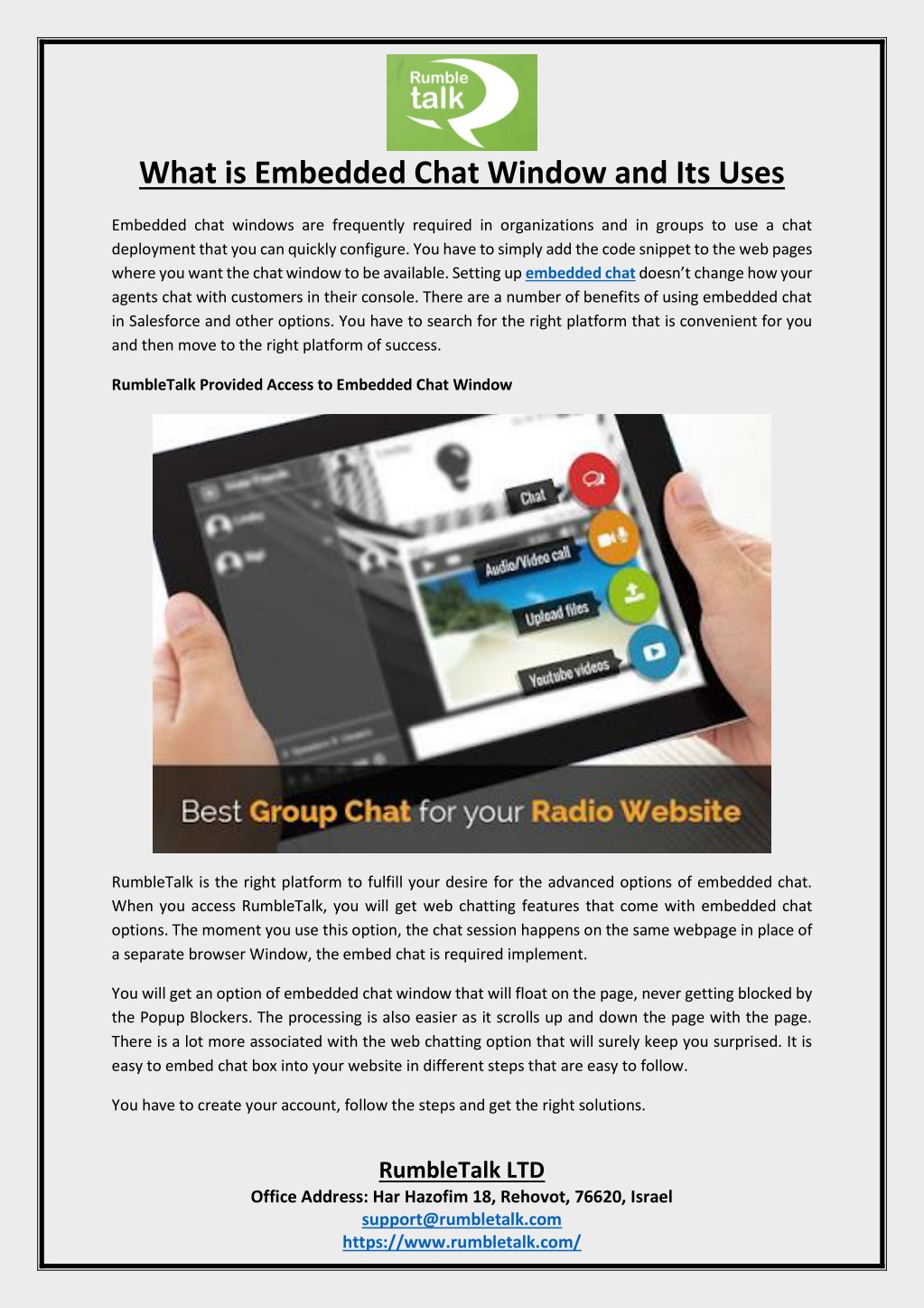 PPT - What is Embedded Chat Window and Its Uses PowerPoint Presentation ...
