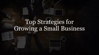 top strategies for growing a small business