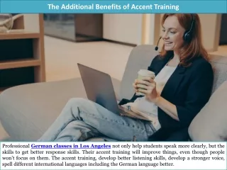 the additional benefits of accent training