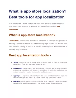 What is app store localization_ Best tools for app localization