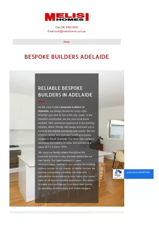 Bespoke Builders Adelaide