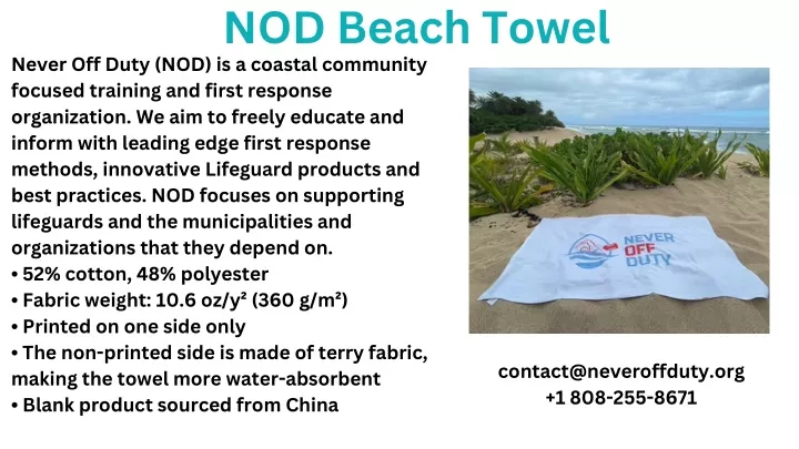nod beach towel never off duty nod is a coastal