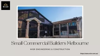 small commercial builders melbourne