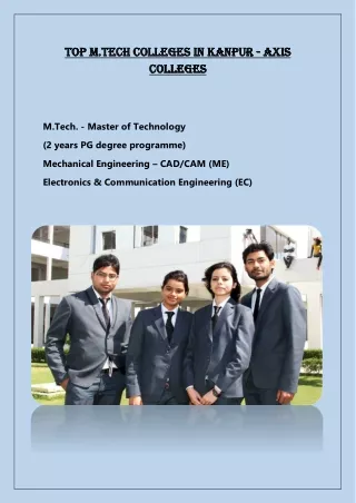 top m tech colleges in kanpur top m tech colleges