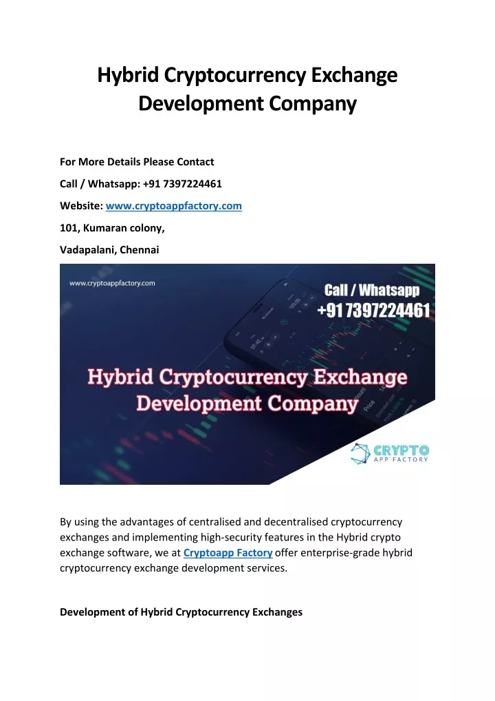 hybrid cryptocurrency exchange development company