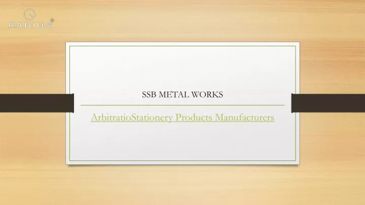 ssb metal works