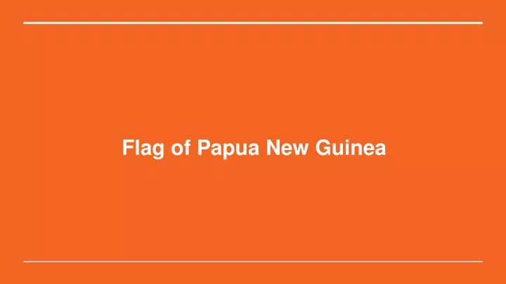 flag of papua new guinea
