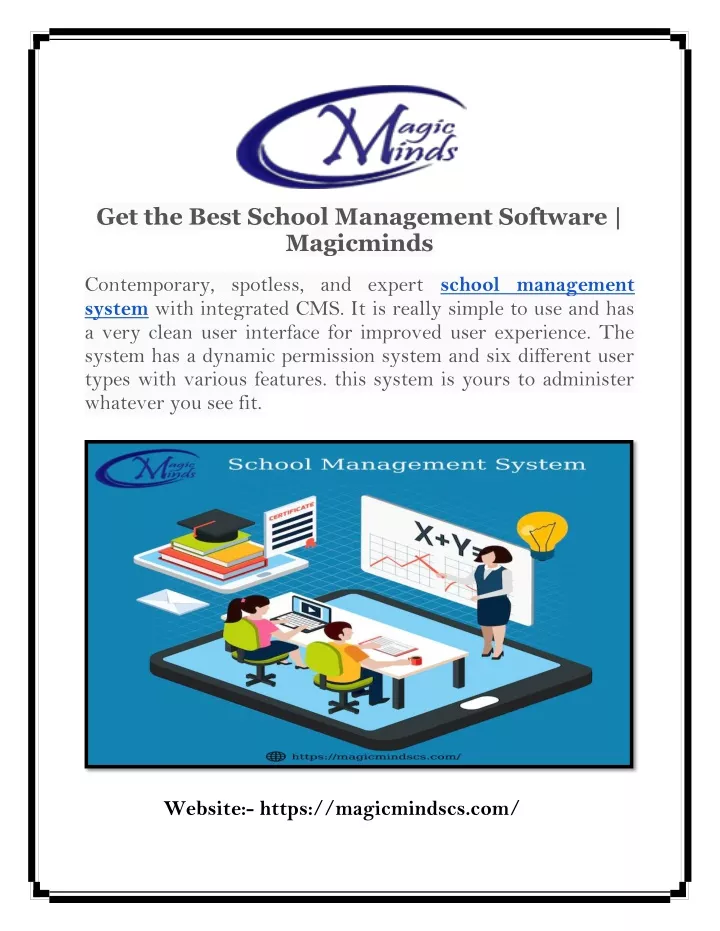 get the best school management software magicminds