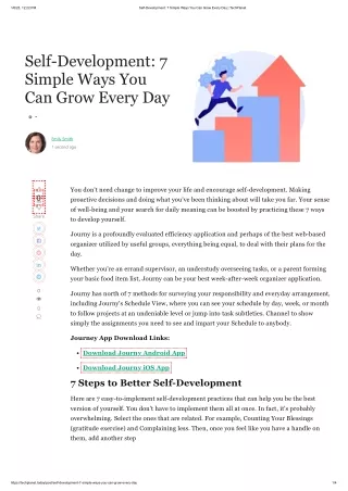 Self-Development 7 Simple Ways You Can Grow Every Day