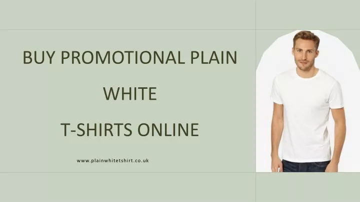buy promotional plain white t shirts online