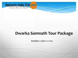 Dwarka Somnath Tour Package